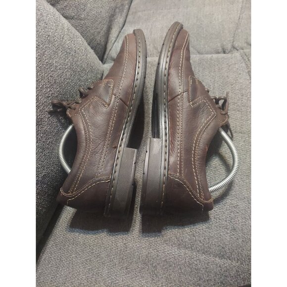 Clarks Kyros 26110348 Brown Pebbled Dress Casual Oxfords Men's US 11 M Ortholite - Picture 5 of 12